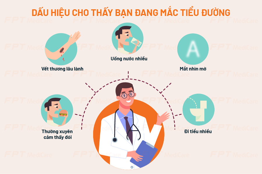 dấu hiệu chung của bệnh tiểu đường