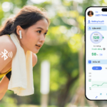 hình máy đo 3P và ứng dụng điện thoại, có ký hiệu kết nối bluetooth